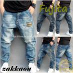 ショッピングサルエル デニムパンツ メンズ ジーンズ ロング丈 ゆったり サルエルパンツ 大きいサイズ ヒップホップ B系 ファッション カジュアル ウォッシュ 新作