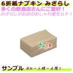 業務用 紙ナプキン 直線タイプ(6折ナフキン) みざらし 1万枚(1000枚 x 10袋)のサンプル【激安】【飲食店用 ナプキン】