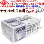 フジ ソフトサージカルマスク(3PLY)スモール ホワイト 4000枚(50枚×80小箱)/ケース_三層構造_業務用 医療用 サージカルマスク JIS 適合 マスク