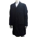  Fuji магазин * Hermes HERMES длинное пальто мужской темно-синий размер 56