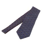  Fuji магазин * Hermes HERMES шелк галстук . какой . рисунок оттенок голубого 