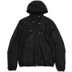 富士屋◆ ディーゼル DIESEL レザー パーカー ジャケット RN93243 裏メッシュ メンズ ブラック Lサイズ クリーニング済み