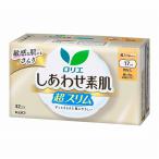 ロリエ しあわせ素肌 通気超スリム 軽い日用 17cm 羽なし32個入×18パック（1ケース）花王 KO