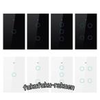 ショッピングスマートホームデバイス Wifiスマートタッチ壁スイッチマルチコントロール協会ホームスマートライフアクセサリー.アプリ.rf用aとgoogleホーム白.黒