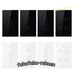 ショッピングスマートホームデバイス Wifiスマートタッチ壁スイッチマルチコントロール協会ホームスマートライフアクセサリー.アプリ.rf用aとgoogleホーム白.黒