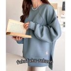 スウェット 《JaVaジャバ コラボ》滑らか＆艶やか。ゆったりダンボールニットプルオーバー