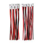 20ペアJST 1.25mm 15cm ピッチ ケーブル付2ピンコネクター オス・メス延長ケーブル 錫めっき RCリポバッテリ ヘリコプター用