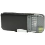 ショッピング筆箱 ソニック　筆箱　FD-2529-D　えんぴつチェックα両面筆入　ロック付　ブラック　うかサポ