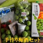 Yahoo! Yahoo!ショッピング(ヤフー ショッピング)梅酒手作りセットふくい食の宝石箱【Ｄ】健康長寿を願う、福井手作り梅酒セット　生梅は時期により変動します　剣先→紅映→完熟梅　