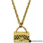 Yahoo! Yahoo!ショッピング(ヤフー ショッピング)CHANEL シャネル マトラッセ バッグモチーフ ゴールドチェーン ネックレス 中古 送料無料