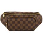 LOUIS VUITTON ルイ・ヴィトン ダミエ・エベヌ メルヴィール ウエストポーチ ヒップバッグ N51172 メンズ 中古　送料無料