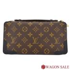 LOUIS VUITTON ルイ ヴィトン モノグラム マカサー デイリー オーガナイザー ノワール 長財布 M60679 中古 送料無料