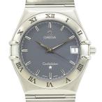 オメガ OMEGA 腕時計 コンステレーション メンズウォッチ グレー文字盤 QZ SS×シルバー  ...