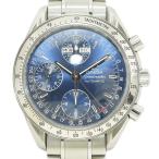 オメガ OMEGA 腕時計 スピードマスター トリプルカレンダー メンズウォッチ ブルー文字盤 AT ...