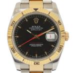 ロレックス ROLEX 腕時計 デイトジャスト ターノグラフ メンズウォッチ 黒文字盤 AT SS× ...