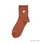 パンどろぼう グッズ 靴下 パンどろぼう キャラクター 靴下 レディース 無地 刺繍 クルー丈 369-25B7 子供 キッズ フクスケ fukuske ふくすけ