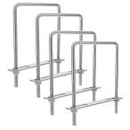 NUOLUX Uボルト U形ボルト U字金具 ステンレス製 M10 コ型ボルト プレート付き 固定金具 締付固定 駐車カーポート用 4個セット