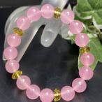 Yahoo! Yahoo!ショッピング(ヤフー ショッピング)幸福呼ぶ奇石　10mmピンク秘紅石＆シトリンブレスレット　お洒落　可愛い　人気！