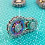 ジャイロスプロケットフライホイールハンドスピナー 金属おもちゃ ギアチェーン ロードバイクスピナー