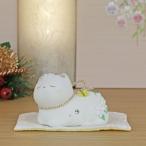 猫置物開運縁起物猫の置物白猫しろね...