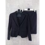 * APPENAape-na1B колени длина одиночный юбка костюм верх и низ выставить размер 38 черный женский P