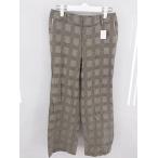 * IENA Iena проверка брюки размер 36 бежевый черный мульти- женский P