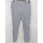 * MACPHEE TOMORROWLAND Tomorrowland серебристый жевательная резинка проверка брюки 36 черный белый женский 