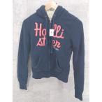 ◇ HOLLISTER ホリスター 裏ボアファー 長袖 ジップアップ パーカー XS ネイビー *