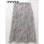 ◇ MERCURYDUO マーキュリーデュオ ダルメシアン柄 膝下 スカート サイズS ホワイト＆グレー レディース