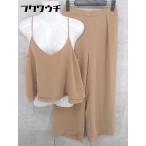 * URBAN RESEARCH Urban Research топ широкий брюки выставить верх и низ размер 36 бежевый женский 