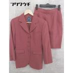 * ELLE L колени длина одиночный юбка костюм верх и низ выставить 38 оттенок красного * 1002799320948