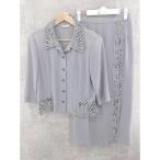 * Chamois автомобиль mi- плечо накладка ввод 7 минут рукав жакет длинный одиночный юбка костюм верх и низ выставить 9 серый серия женский 