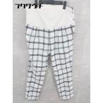 * * новый товар * * LEPSIMrepsi.m с биркой материнство проверка талия резина брюки размер L белый женский 