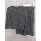 * KEITH Keith цветочный принт принт боковой Zip колени внизу длина одиночный выставить зеленый Pink Lady -s