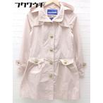 * * Burberry BLUE LABEL Blue Label E1A38-170-10 ремень имеется длинный рукав плащ размер 36 розовый серия женский 