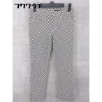 * Leilian Leilian стрейч точка полька-дот брюки размер 7 белый черный женский 