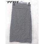 ◇ green label relaxing UNITED ARROWS 膝下丈 タイト スカート サイズ38 ホワイト ブラック レディース