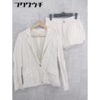 * Ungrid Ungrid linen100% полоса 1B одиночный выставить верх и низ размер M слоновая кость серия женский 