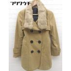 # * SPIRALGIRL Spiral Girl мех кролика талия ремень имеется пальто размер F Brown женский 