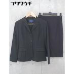 * KEITH Keith 3B колени внизу длина одиночный юбка костюм верх и низ выставить размер 38 черный женский 