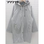 # FILA filler длинный рукав с хлопком Zip выше пальто размер L серый мужской 