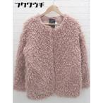 ■ w closet ダブルクローゼット プードルボア 長袖 ジャンバー ブルゾン サイズFREE ピンク レディース