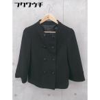◇ OFUON オフオン 長袖 ジャケット サイズ38 ブラック レディース