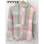 ◇ Kolor カラー 装飾 長袖 シャツ サイズ1 グリーン マルチ メンズ