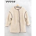 # rpsa-rupi-es boa piping coat size M beige lady's 