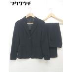 * LAUTREAMONT тень полоса одиночный 2B юбка костюм верх и низ выставить размер 1 черный женский 