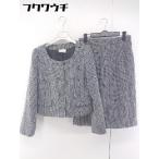 * EMMAJAMES твид style колени внизу длина юбка жакет выставить верх и низ размер 11 черный оттенок белого женский 