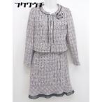 # * RyuRyuryuryu с бутоньеркой . колени длина выставить верх и низ размер 7AR61 розовый серия черный женский 