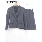 # * THE SUIT COMPANY she 1B колени длина одиночный юбка костюм верх и низ выставить размер 38 серый серия женский 
