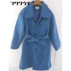 # * ABITOKYOabito-kyo- с хлопком длинный рукав пальто размер M голубой женский 